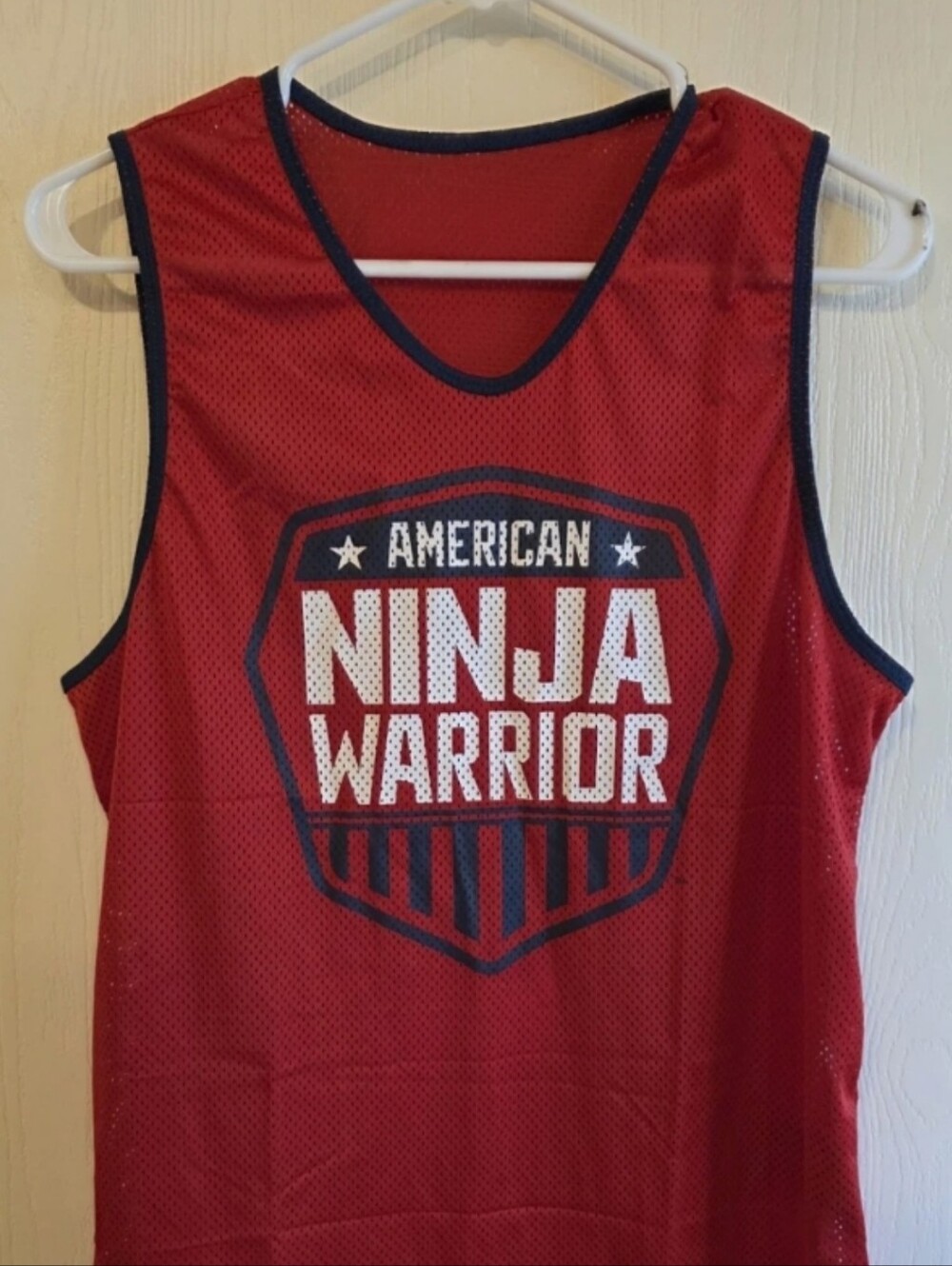 American Ninja Red Mesh Jersey Tank for Kids